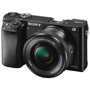 Sony Alpha a6000 Mirrorless Digital Camera Body with lens